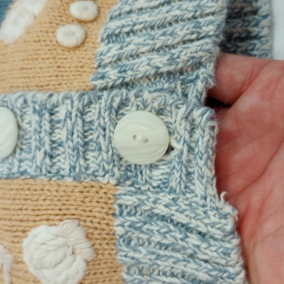 ID Blues Womens Cardigan Sz S Sweater Grannycore  Eclectic Grandpa Lighthouse - Picture 6 of 11